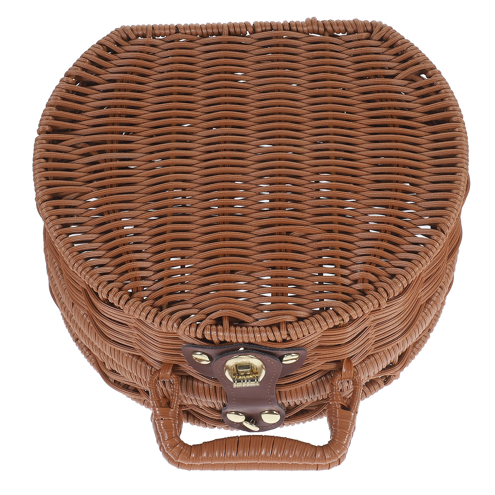 Vintage Photography Lighting - Vintage Handwoven Light Blue Suitcase Basket