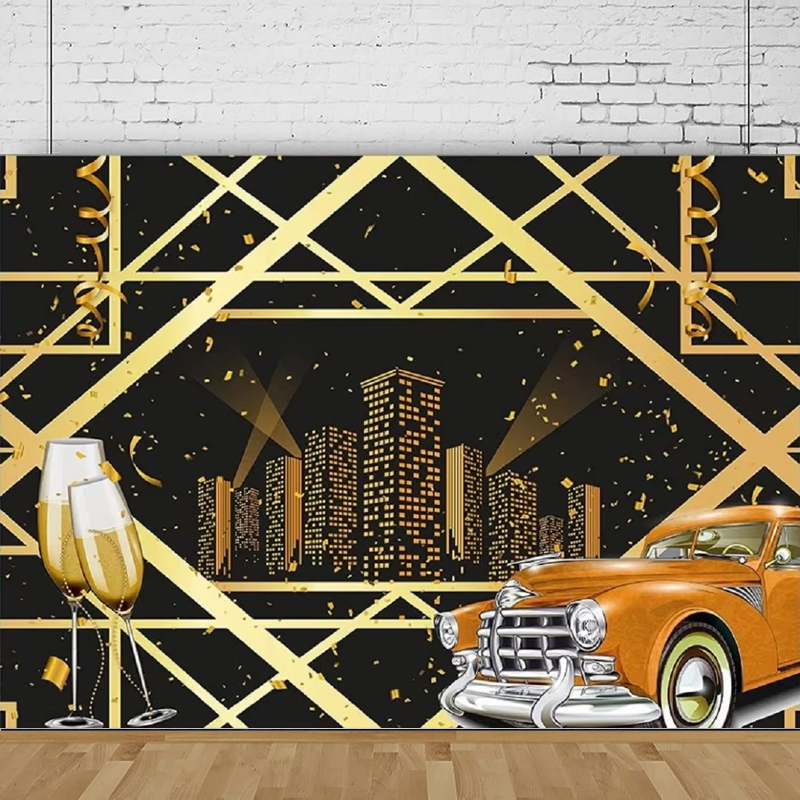Photography Lighting And Backdrop - Gatsby Photography Backdrop Roaring 20's Car