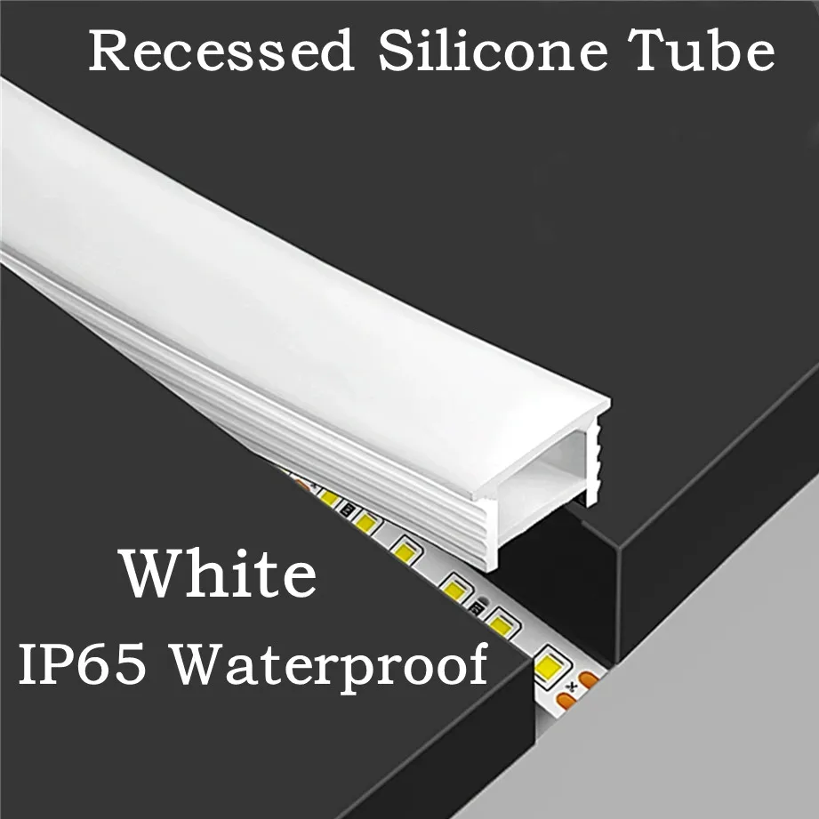 Diffusion Material Roll - Recessed White Silicone Tube LED Neon