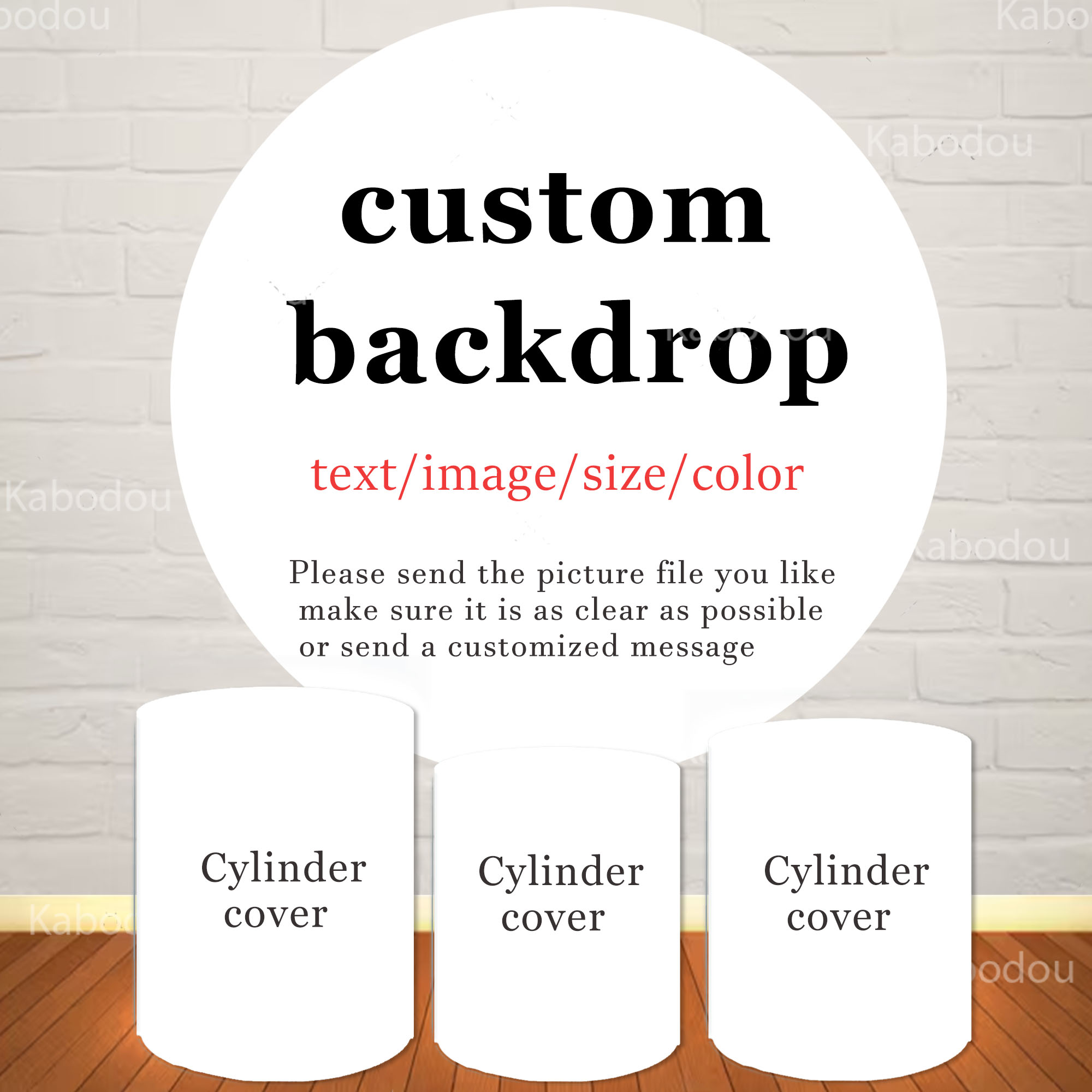 Photography Lighting Backdrop - The Custom Round Backdrop Cylinder Cover