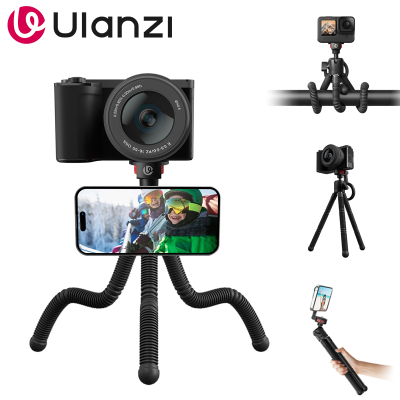 Photography Video Lighting Kit With Adjustable Tripod Stand - Ulanzi MT30 Magnetic Flexible Tripod For