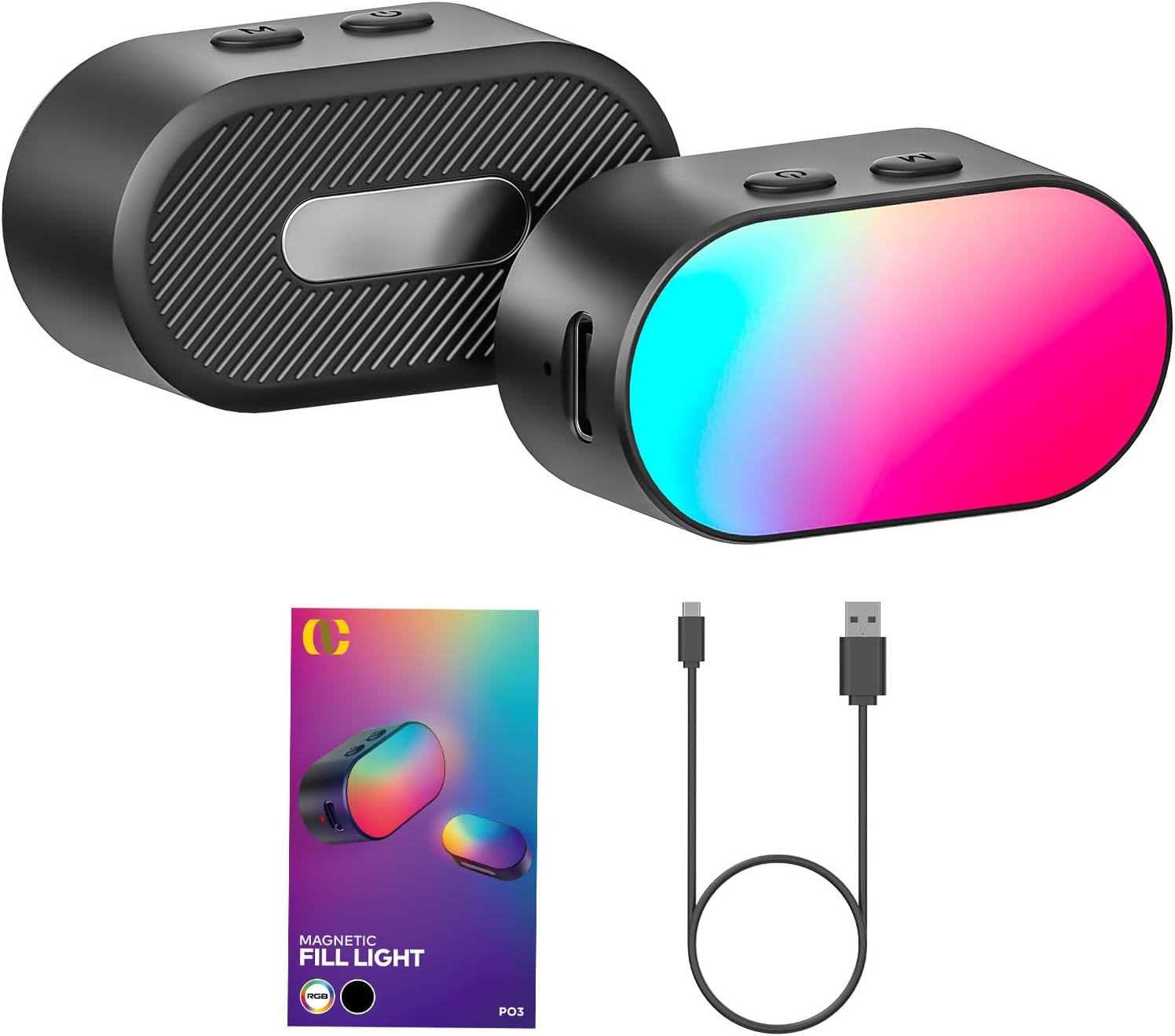 Photography Lighting Patterns - AOCHUAN Mini RGB Magnetic Fill Light