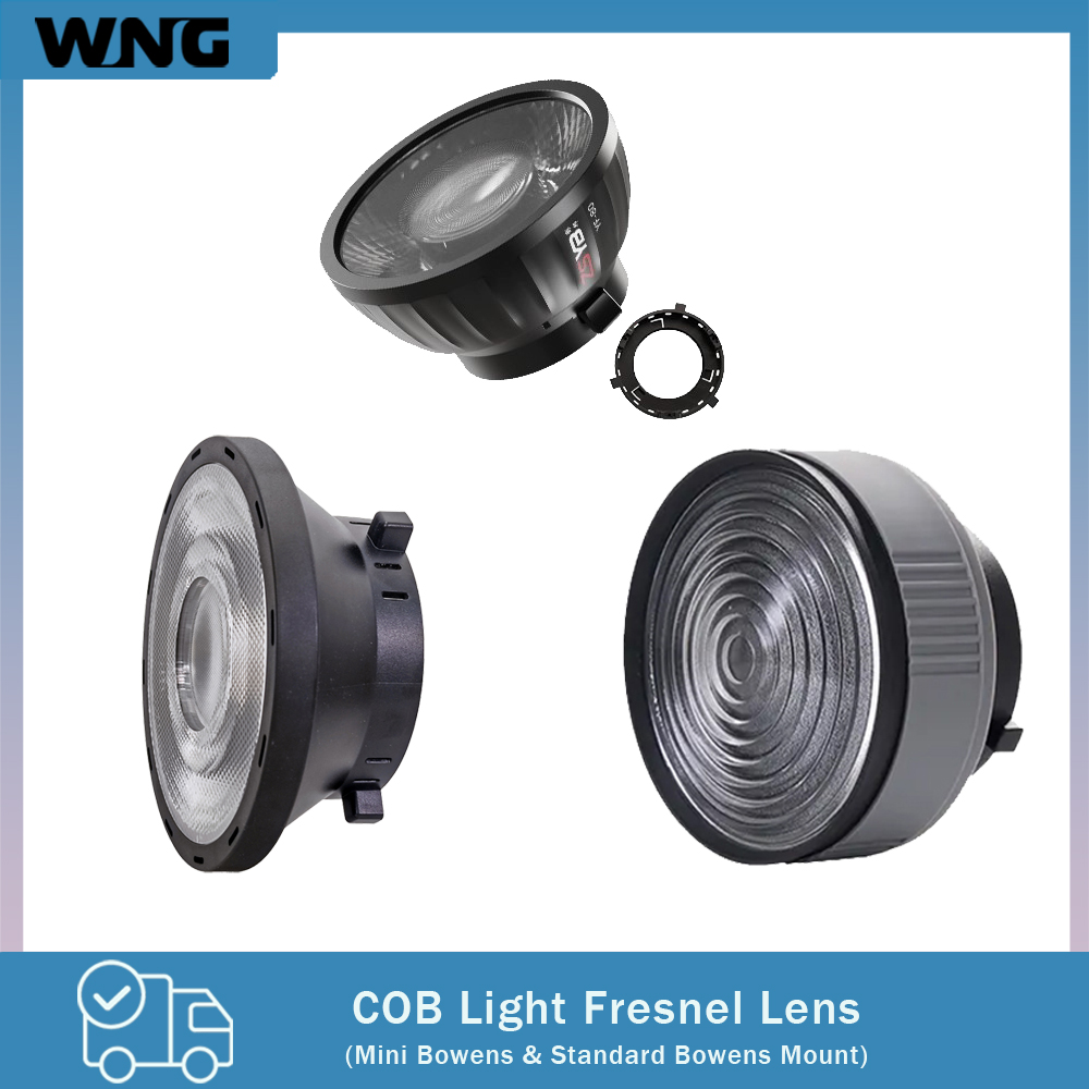Photography Lighting Mount - Fresnel Lens 15-55 Degree Adjustable Focus