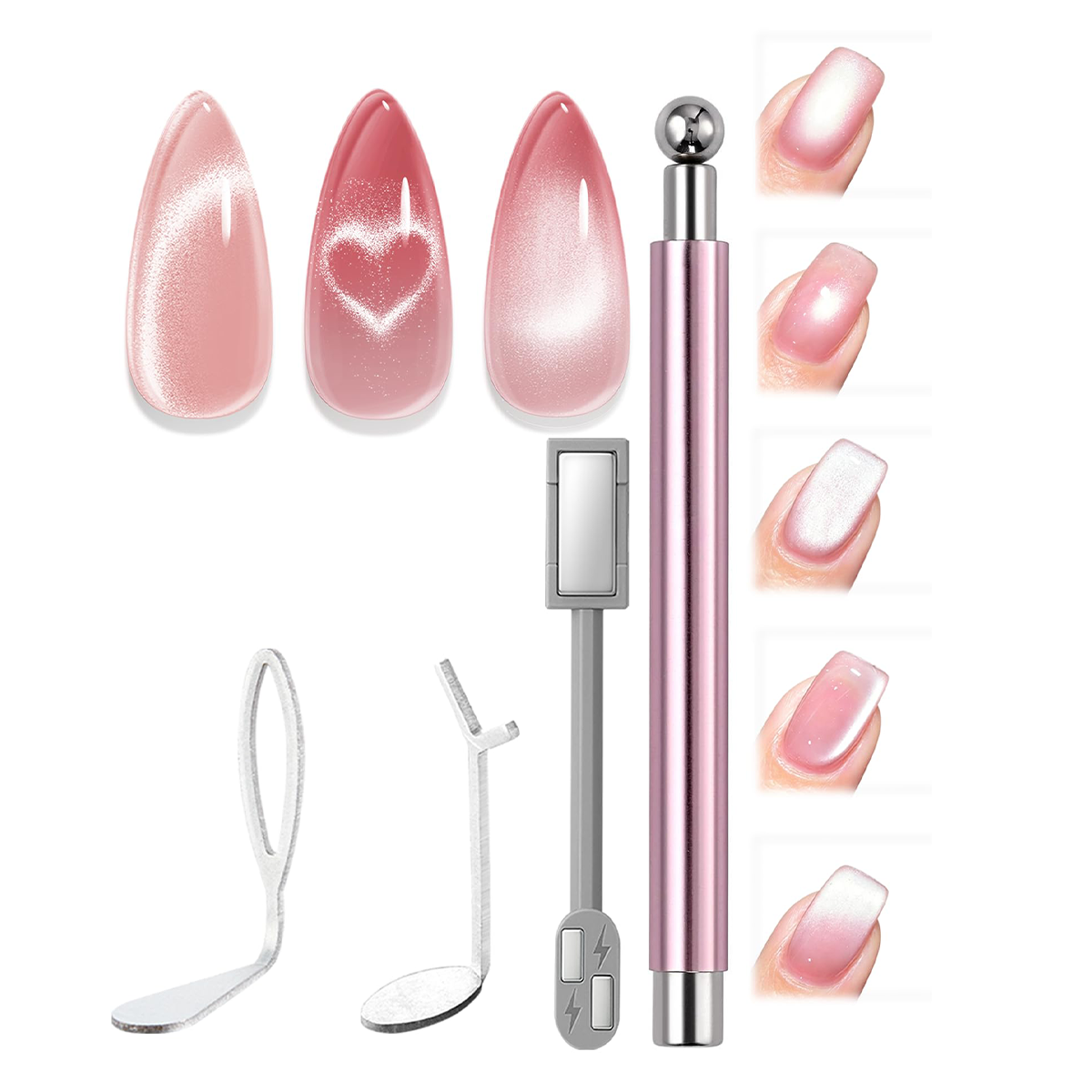 Photography Lighting Gels - 4pcs Cat Eye Nail Magnet Tool