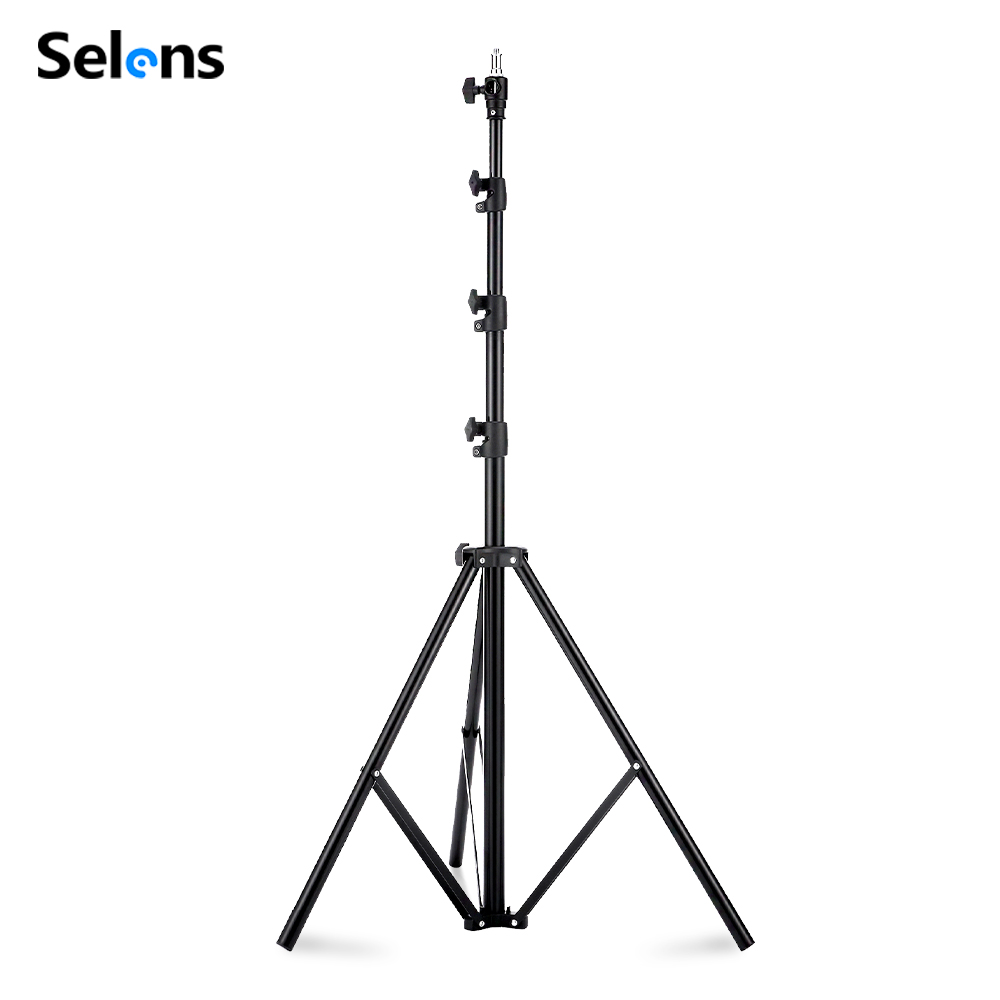 Photography Lighting Softbox - Selens 2.2~3.95m Air-Cushion Light Stand Aluminum