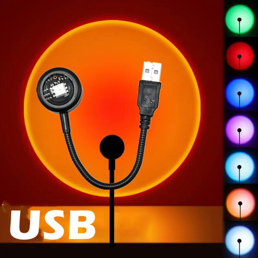 Photography Lighting Diy - LDHLM Sunset Lamp LED USB Rainbow