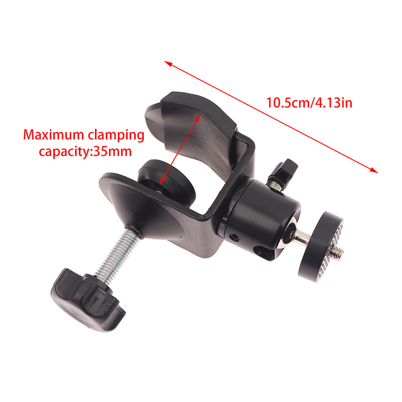Photography Video Lighting Kit With Adjustable Tripod Stand - Metal Clamp With 360° Mini Ball
