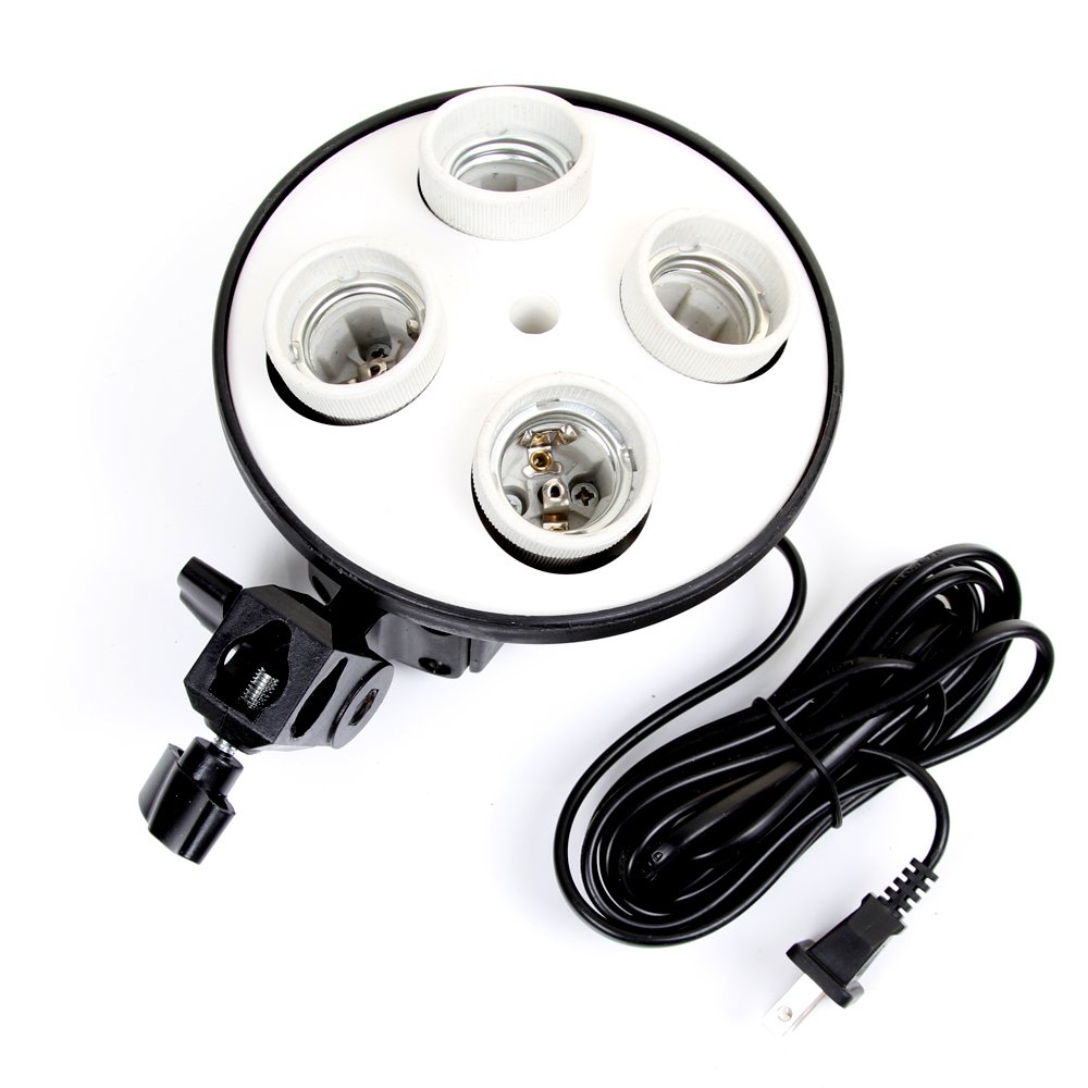 Photography Lighting Softbox - E27 Căn Cứ 4 Đui Đèn