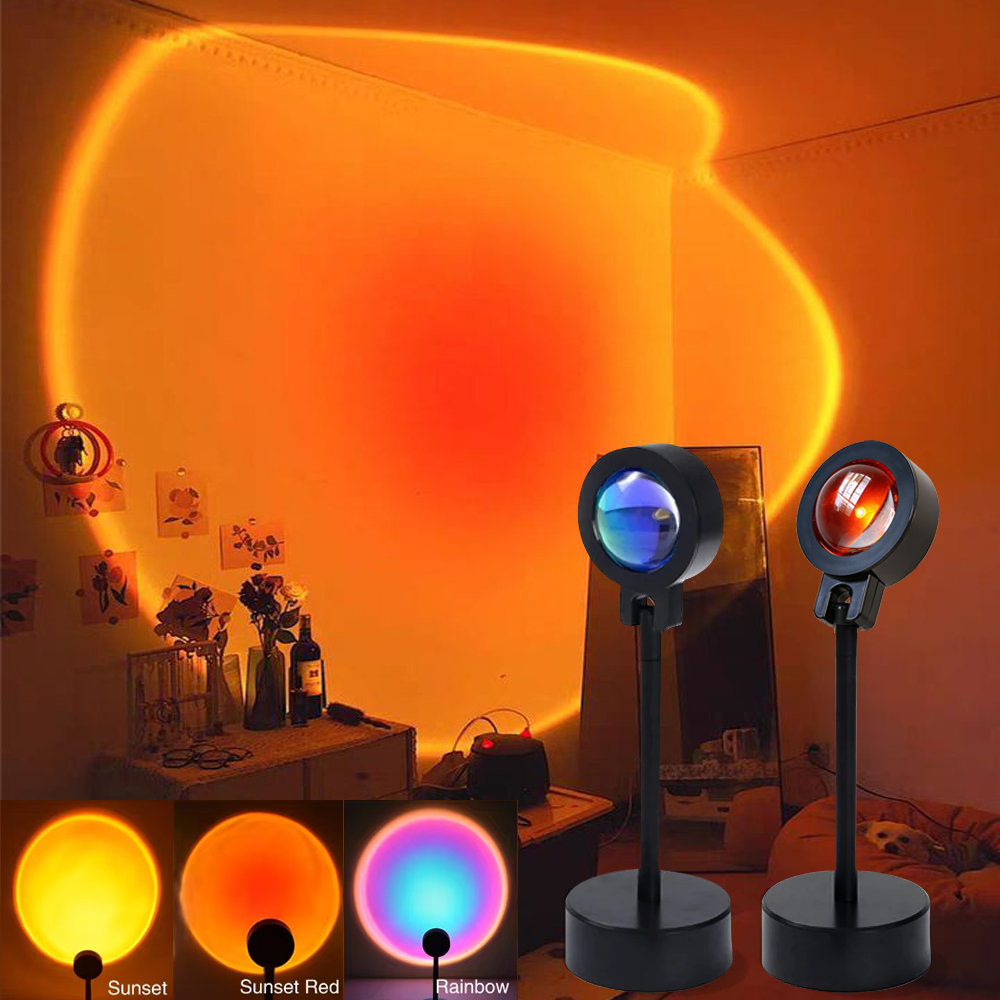 Photography Lighting Mood - LED Sunset Lamp Nightlights Projector Home