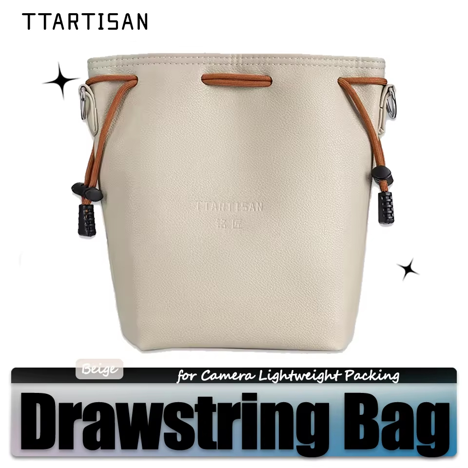 Photography Lighting Weight Bags - TTARTISAN Beige Drawstring Bag for Camera