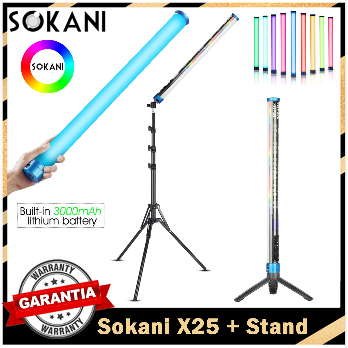 Photography Lighting Wand - Sokani X25 RGB LED Video Light