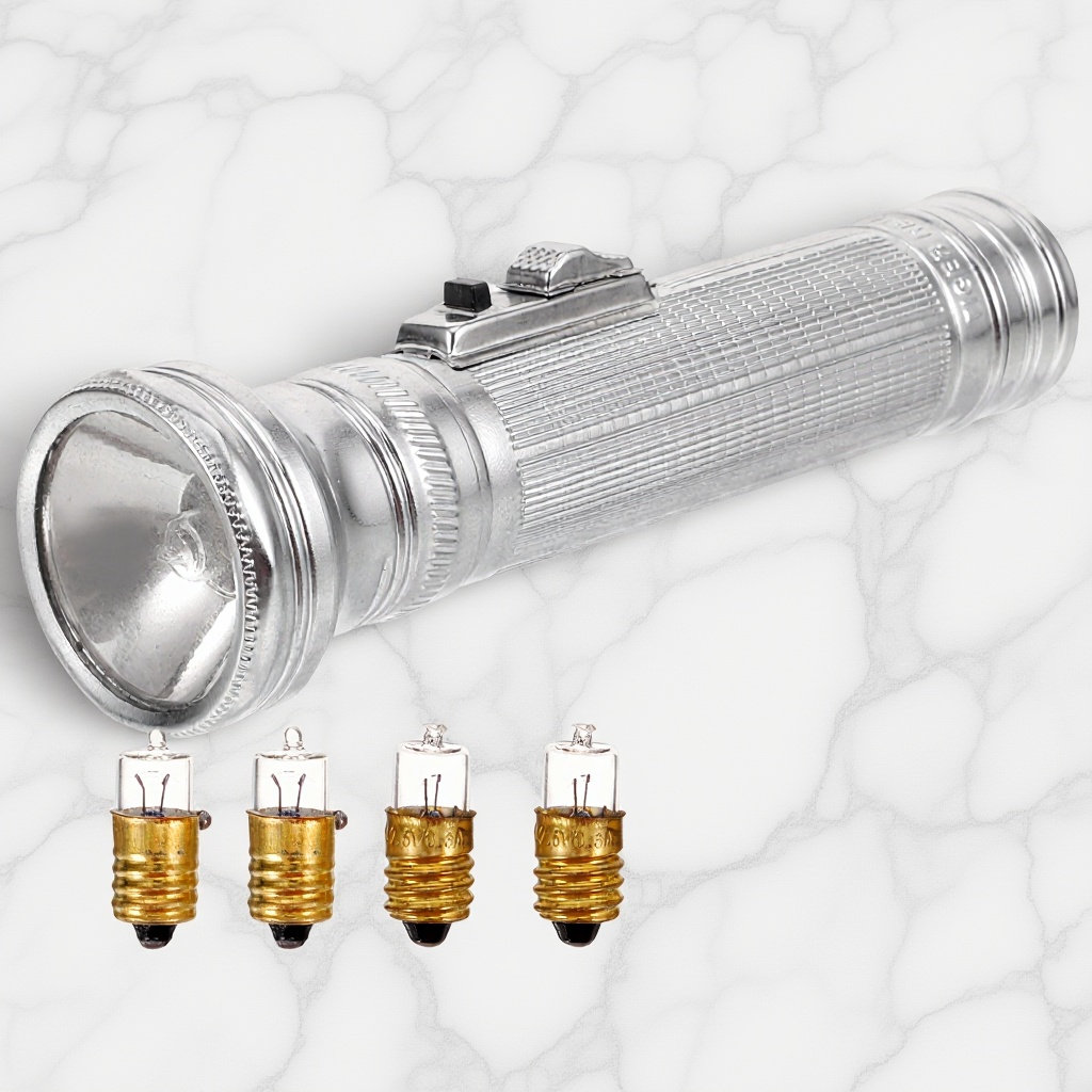 Vintage Photography Lighting - Vintage Metal Flashlight Small Portable Old-Fashioned