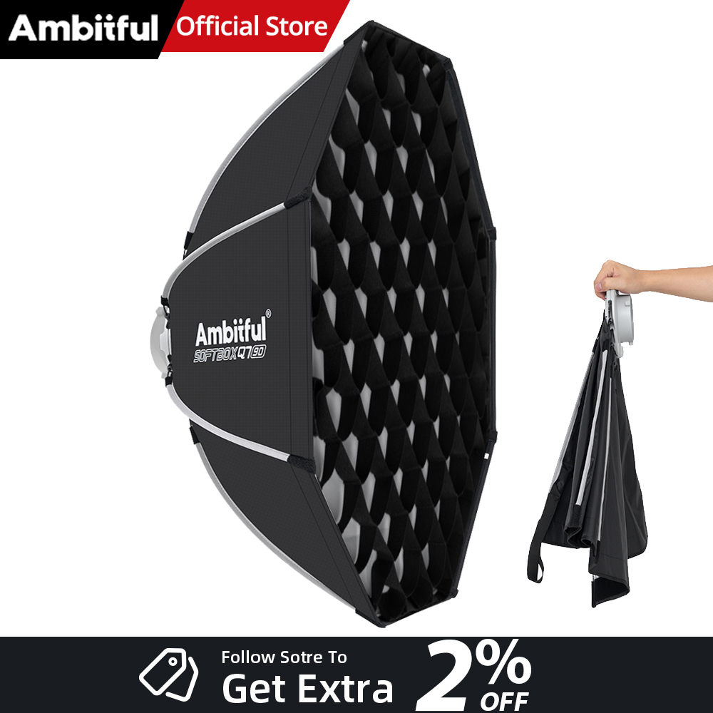 Photography Lighting Softbox - AMBITFUL Q7II 55/65/90cm Bowens Mount Octagonal