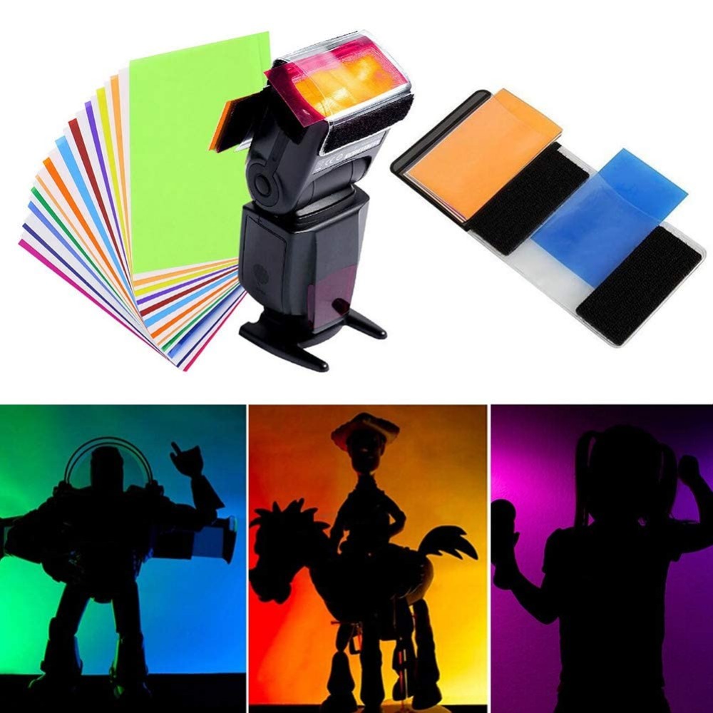 Photography Lighting Flash - 12 Colors Camera Flash Gels Lighting