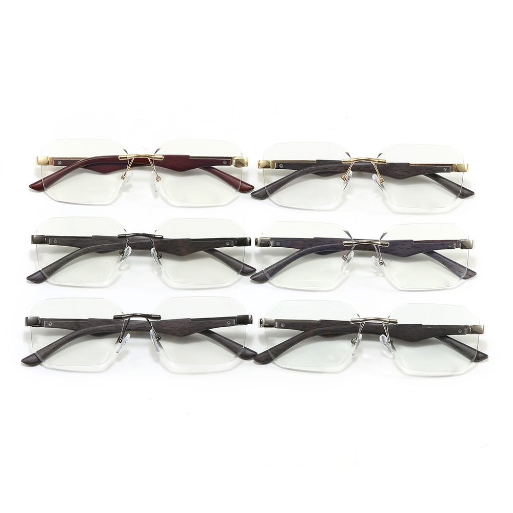 Vintage Photography Lighting - UV Protection Wood Grain Sunglasses Ultra-Light