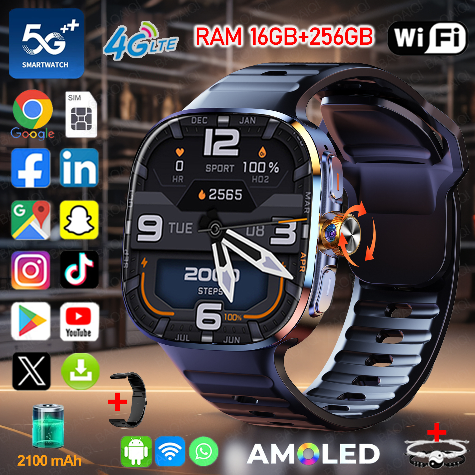 Photography Lighting Gels - New Large Screen Smartwatch 4G/5G Android
