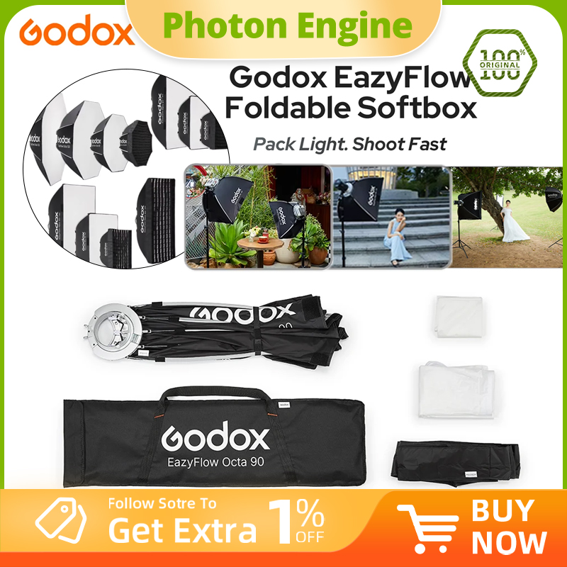 Photography Lighting Flash - Godox EazyFlow series Foldable Softbox Bowens