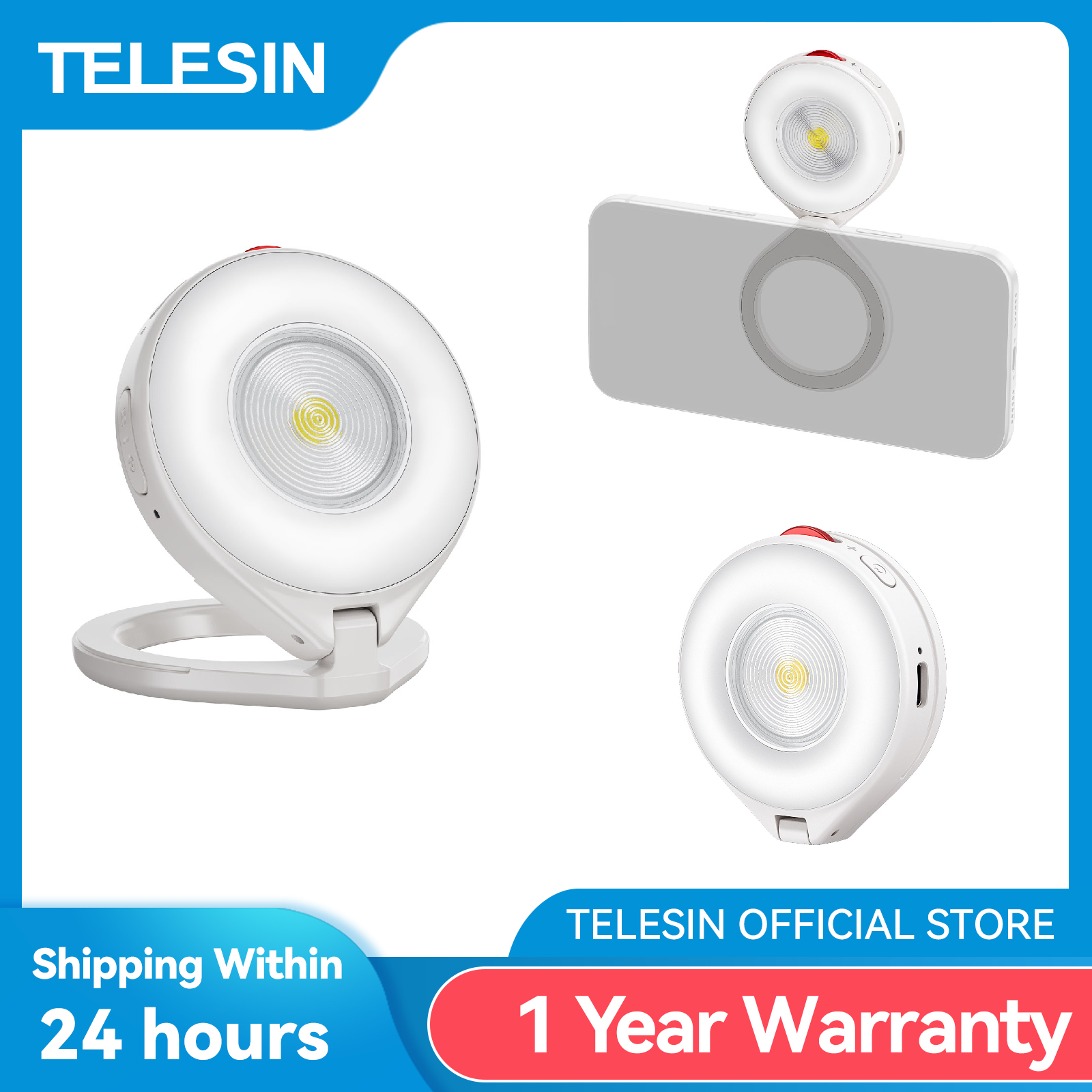 Photography Lighting Brand - TELESIN Magnetic Smartphone Photography Flash light