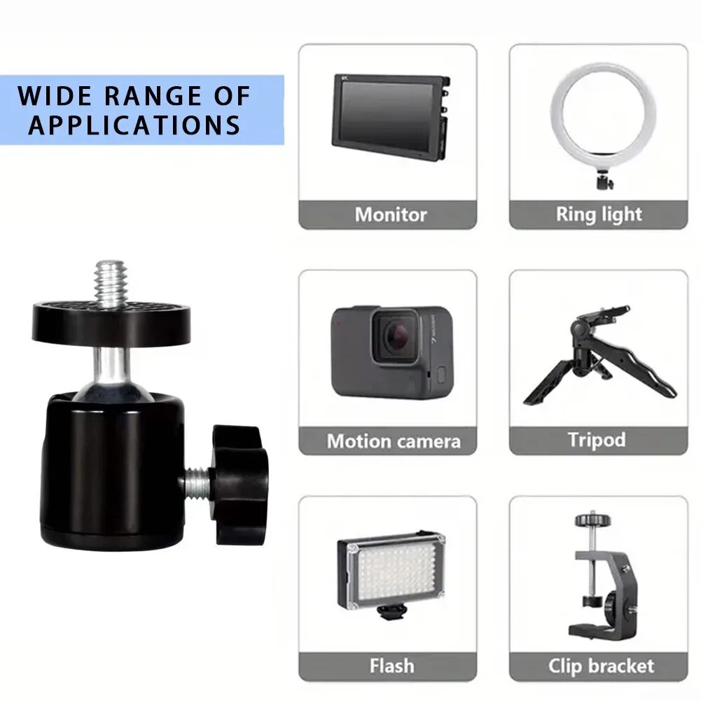 Mini Ball Head 1/4 Screw 360 S - đánh giá và giá Photography Video Lighting Kit With Adjustable Tripod Stand