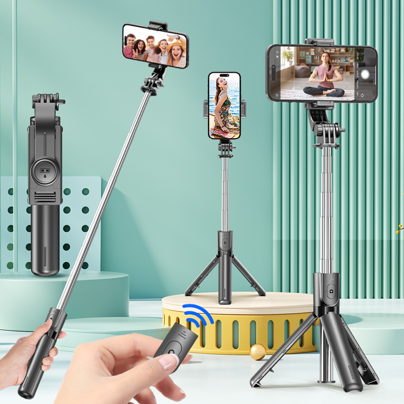 Selfie Stick Tripod with Detac - đánh giá và giá Photography Video Lighting Kit With Adjustable Tripod Stand