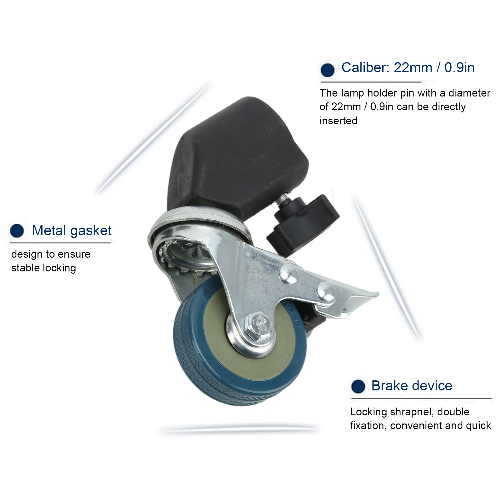 3pcs Light Stand Swivel Caster - đánh giá và giá Photography Lighting Mount