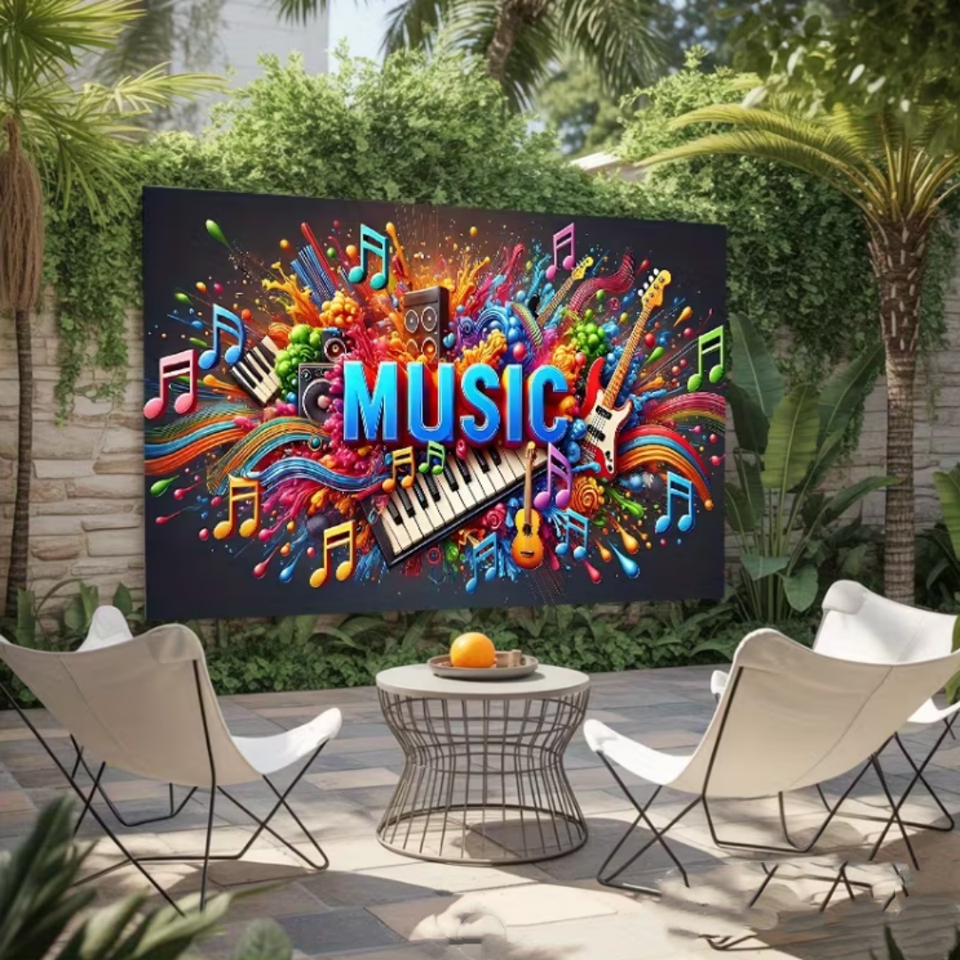 Vibrant Music Theme Glitter Pa - đánh giá và giá Photography Lighting Backdrop