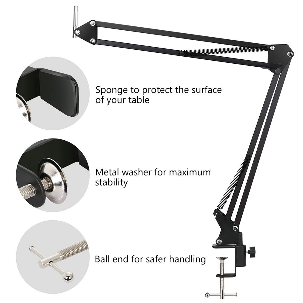 NB 35 Microphone Suspension Ar - đánh giá và giá Boom Arm Stand