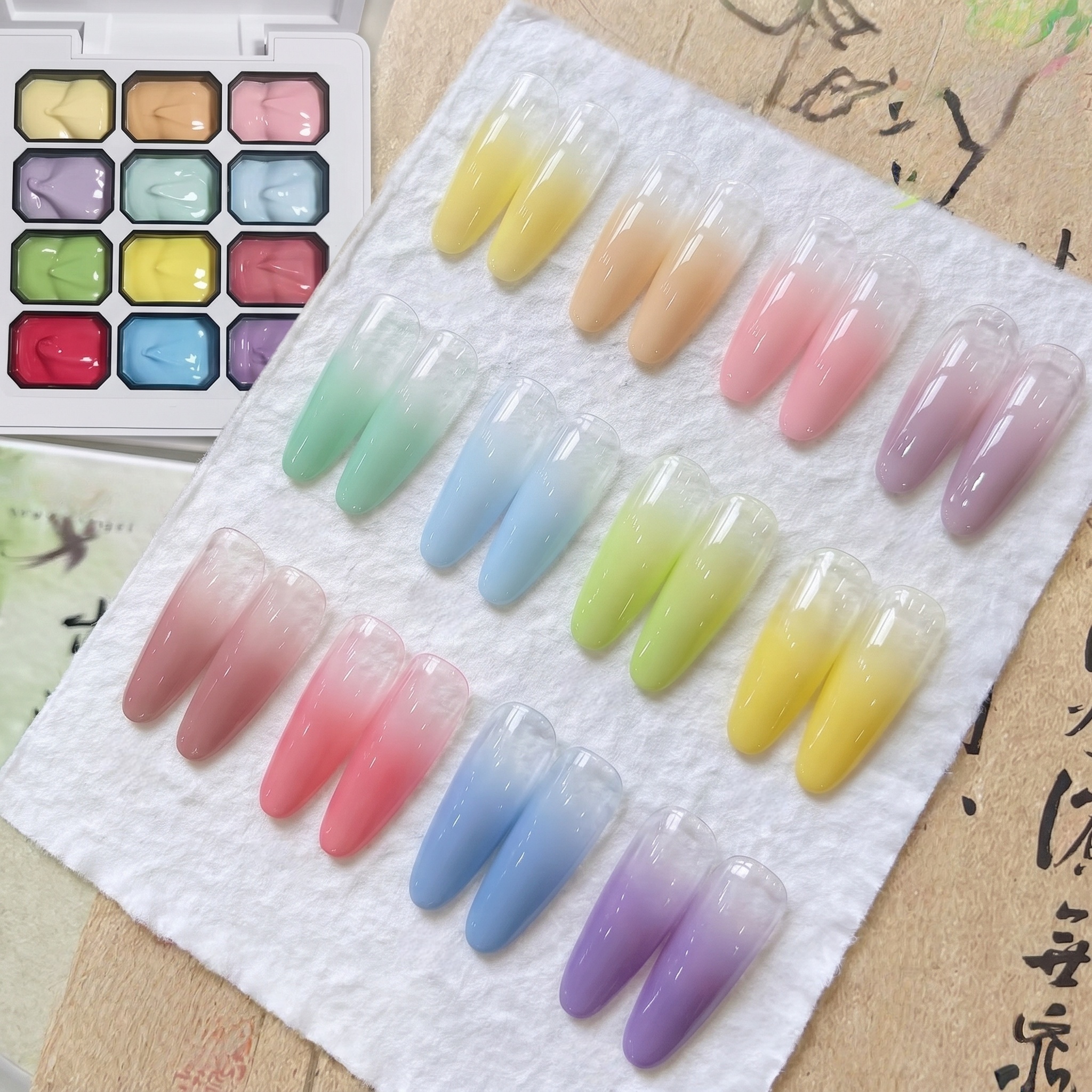 12-color Macaron Solid Gel Nai - đánh giá và giá Photography Lighting Gels
