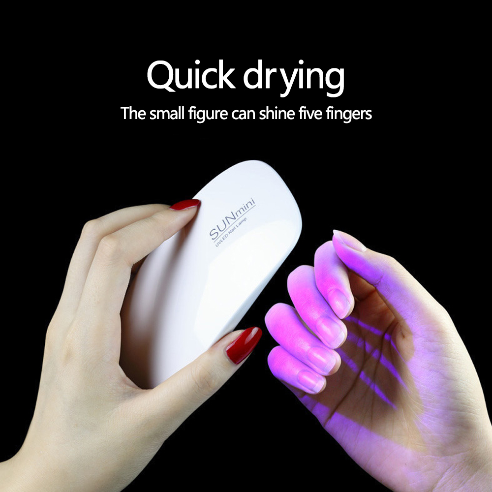 Portable 6 LED UV Nail Lamp 6W - đánh giá và giá Photography Lighting Gels