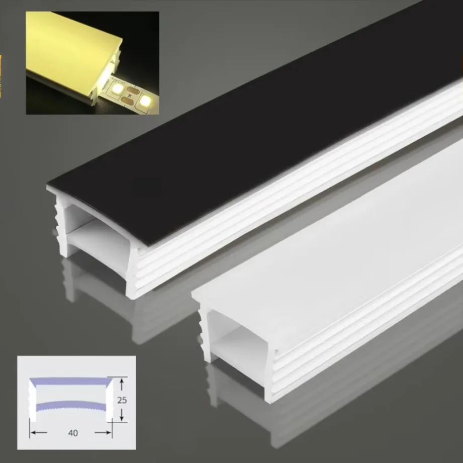 Recessed White Silicone Tube L - đánh giá và giá Diffusion Material Roll