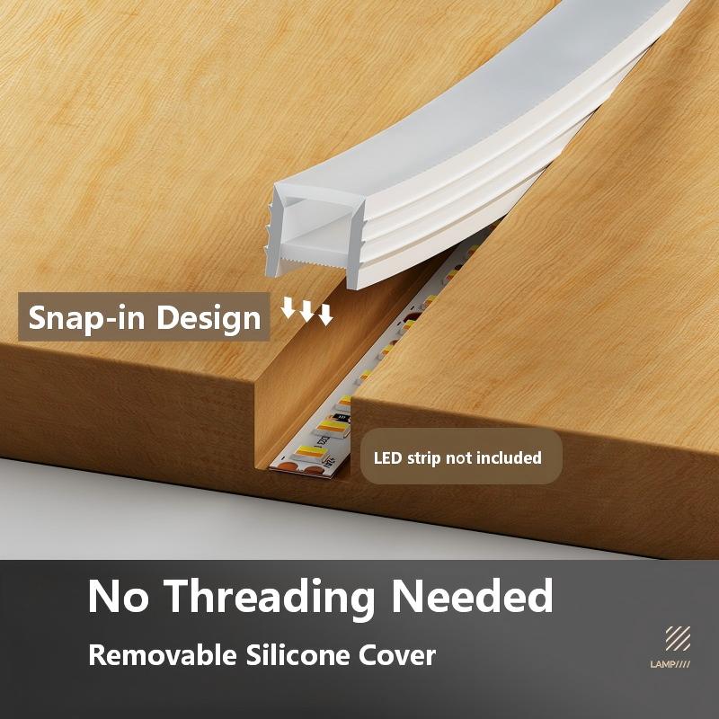 Flexible Silicone LED Channel  - đánh giá và giá Diffusion Material Roll