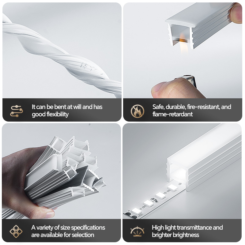 Flexible Silicone LED Channel  - đánh giá và giá Diffusion Material Roll