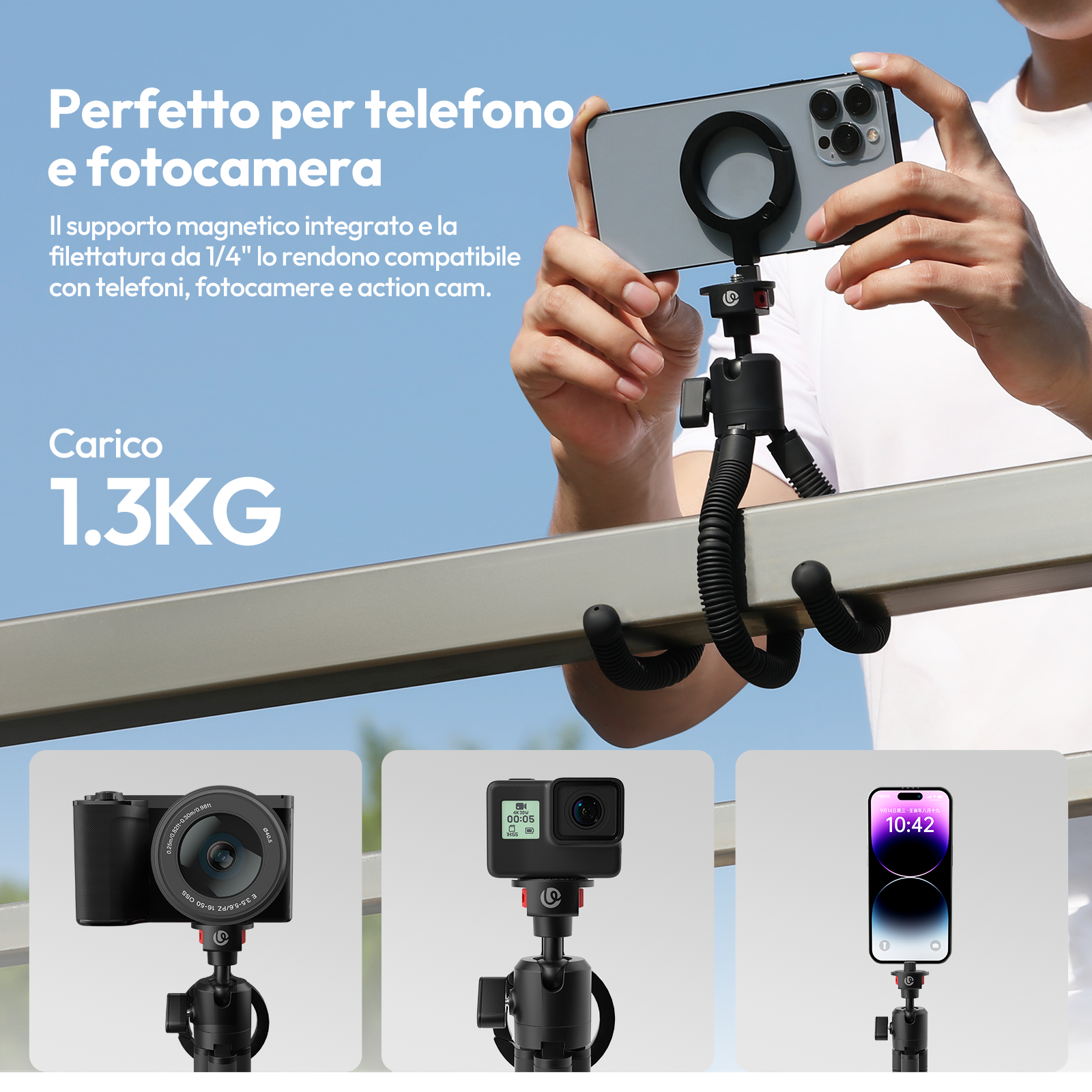 Ulanzi MT30 Magnetic Flexible  - đánh giá và giá Photography Video Lighting Kit With Adjustable Tripod Stand