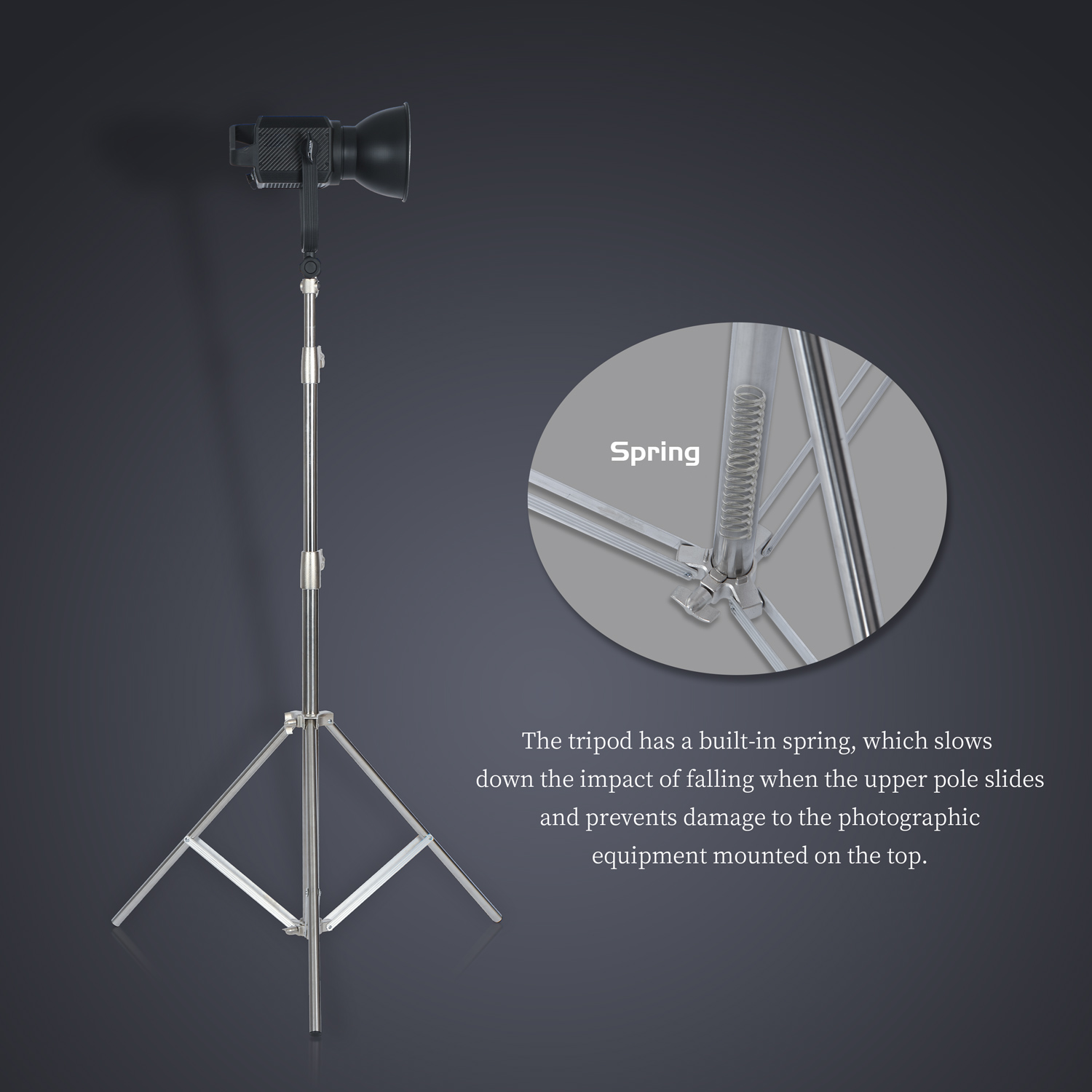 Đen Nhiệm Vụ Nước Trọng Lượng  - đánh giá và giá Photography Video Lighting Kit With Adjustable Tripod Stand