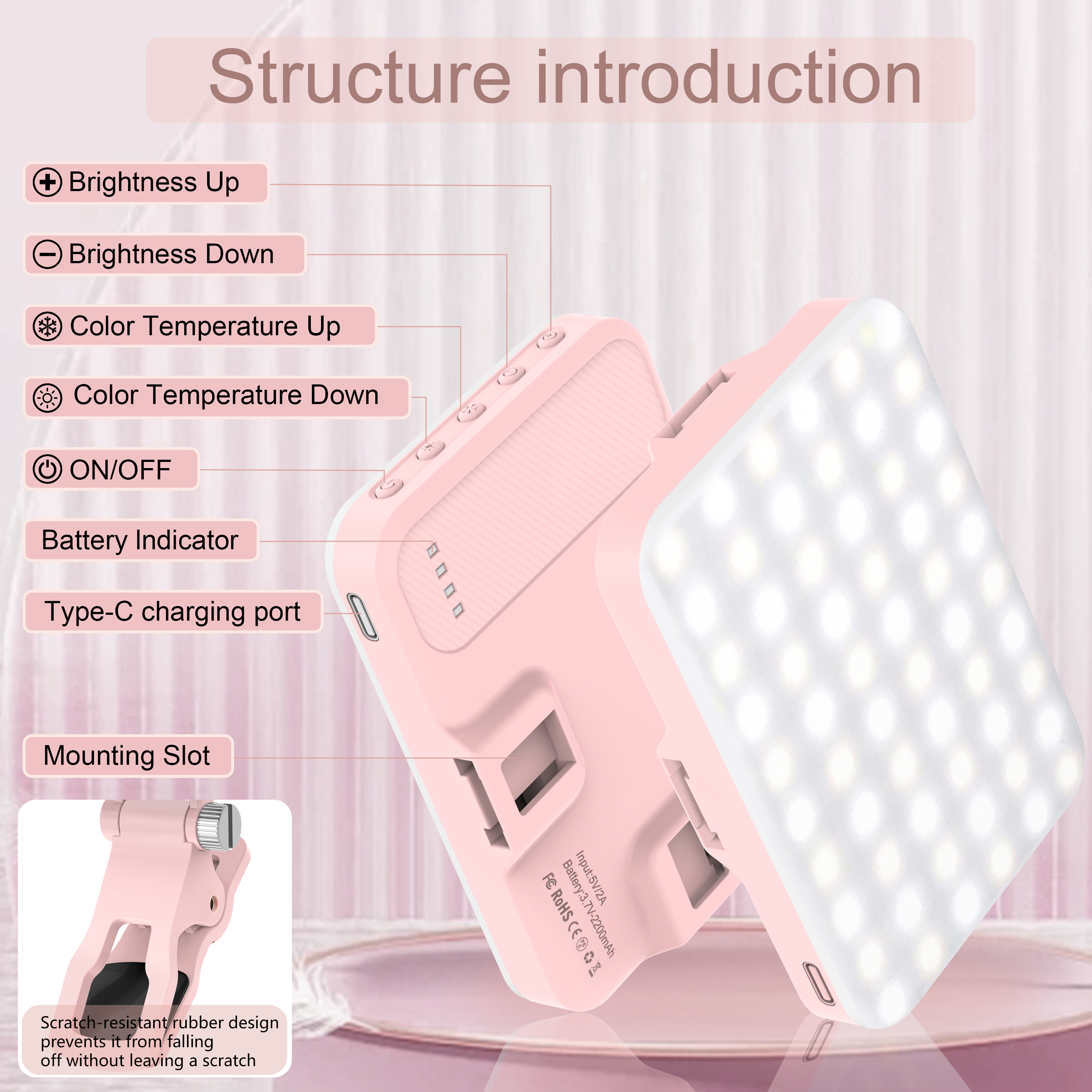 LED Selfie Light 60 High Power - đánh giá và giá Photography Lighting Flash