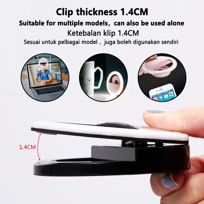 Đèn LED Selfie Vòng Sáng 3 Cấp - đánh giá và giá Photography Lighting Flash