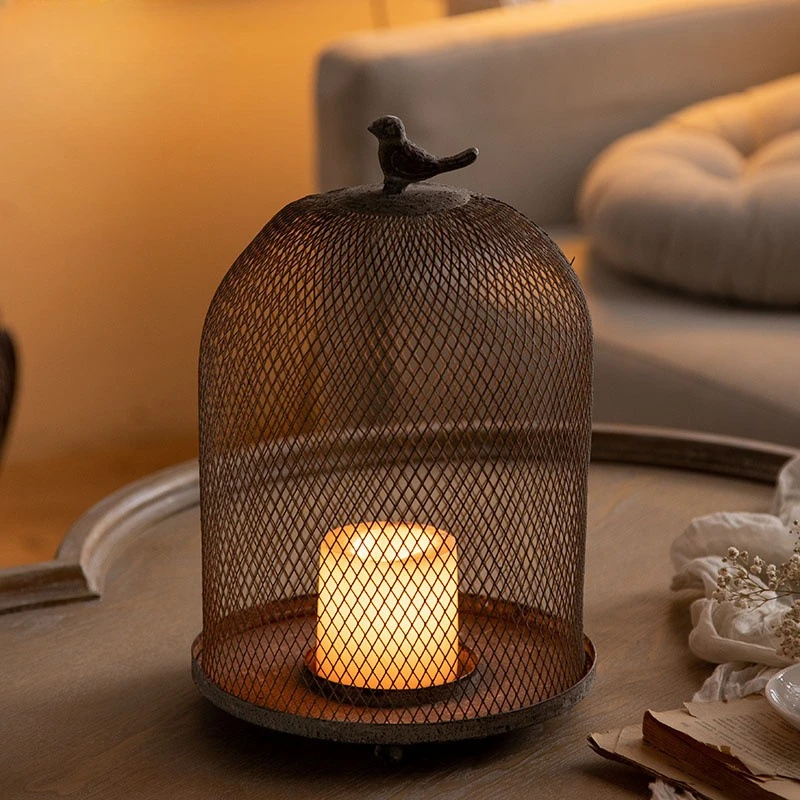 Vintage Iron Birdcage Candle H - đánh giá và giá Vintage Photography Lighting
