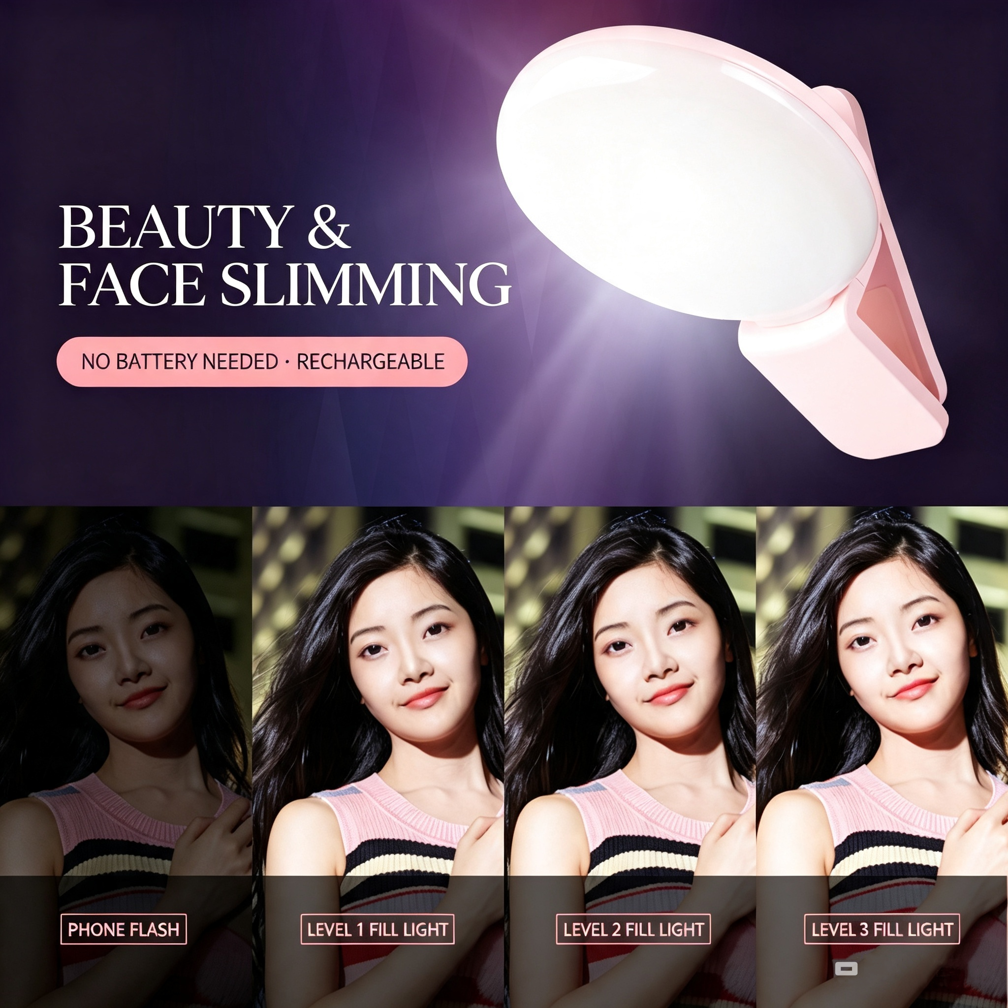 Mini Q Round Selfie Fill Light - đánh giá và giá Photography Lighting Patterns