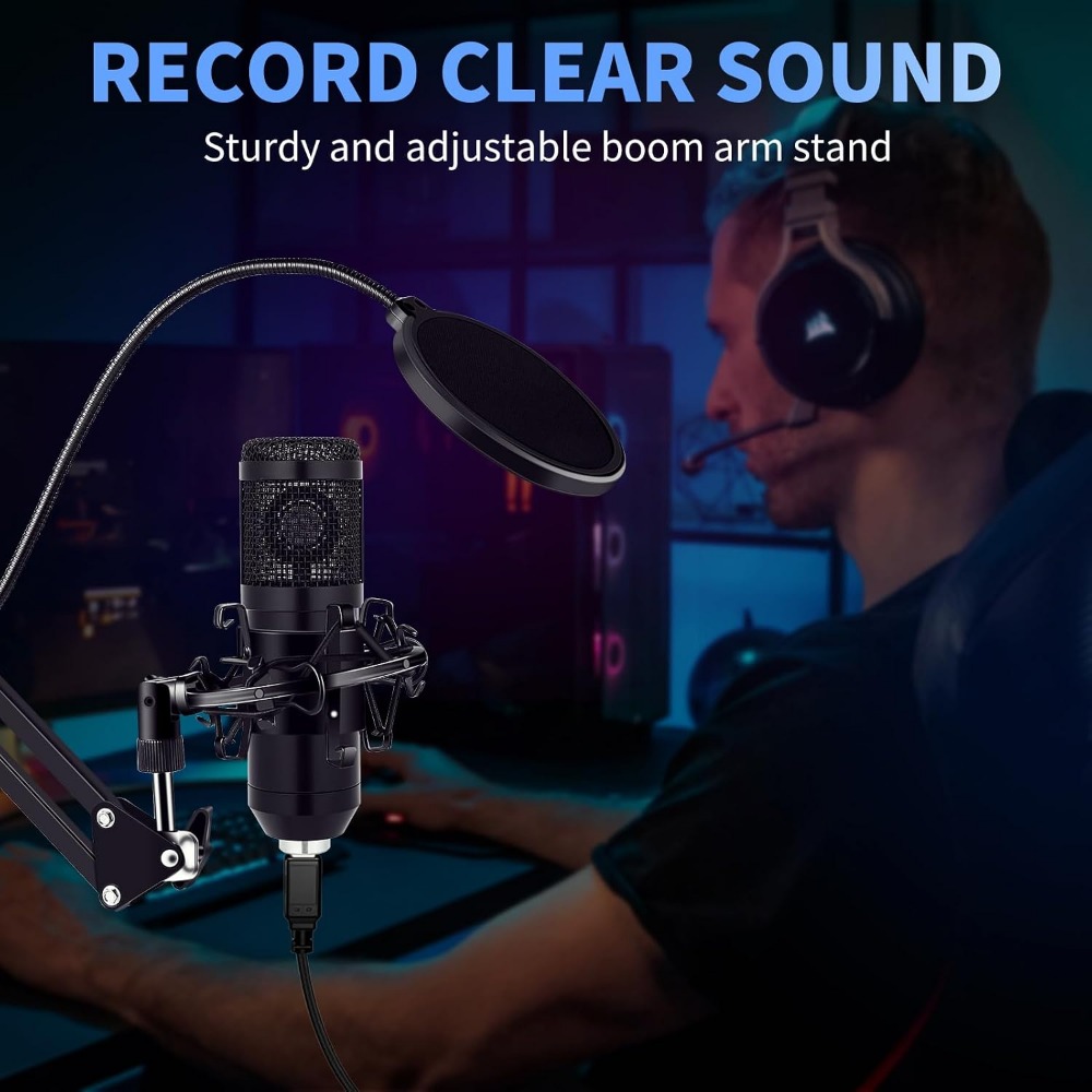 Condenser Microphone Kit with  - đánh giá và giá Boom Arm Stand