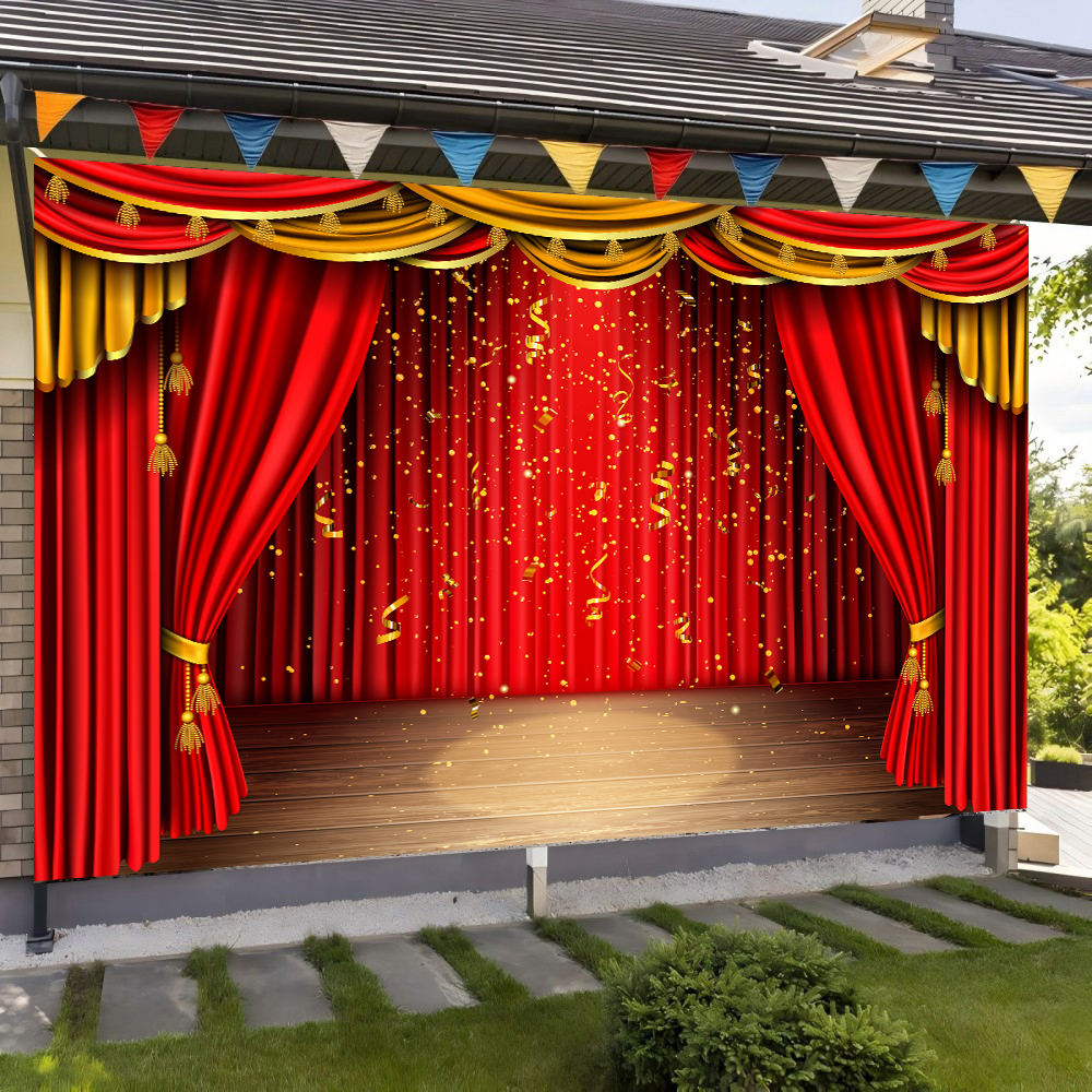 Red Theater Curtain Party Back - đánh giá và giá Photography Lighting Backdrop