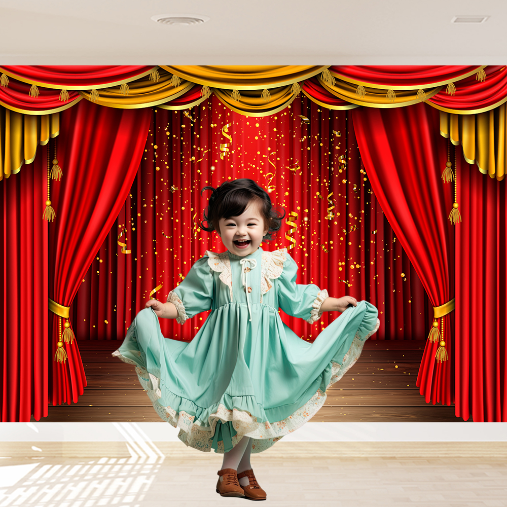 Red Theater Curtain Party Back - đánh giá và giá Photography Lighting Backdrop