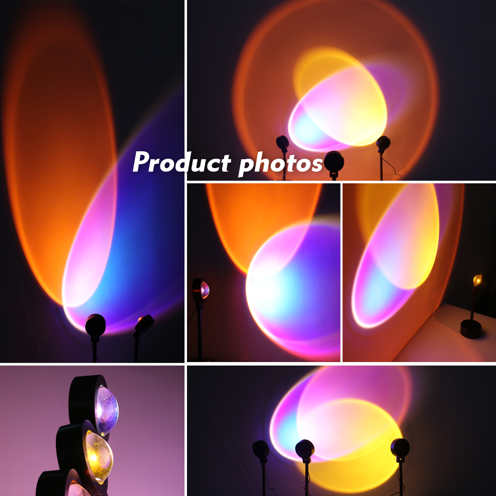 Sunset Lamp LED Rainbow Neon N - đánh giá và giá Photography Lighting Mood