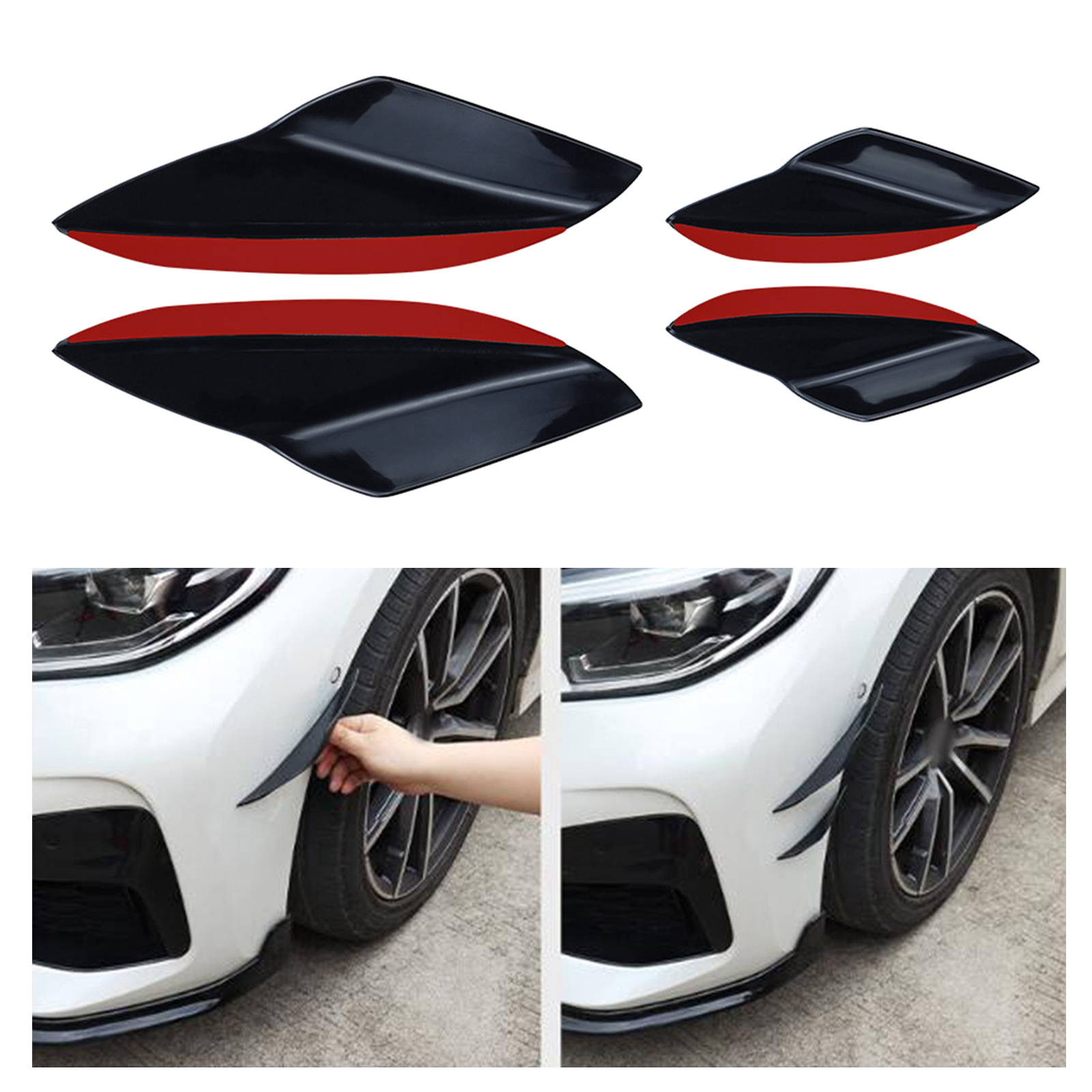 4Pcs Car Spoiler Canards Set S - đánh giá và giá Diffusion Material Roll