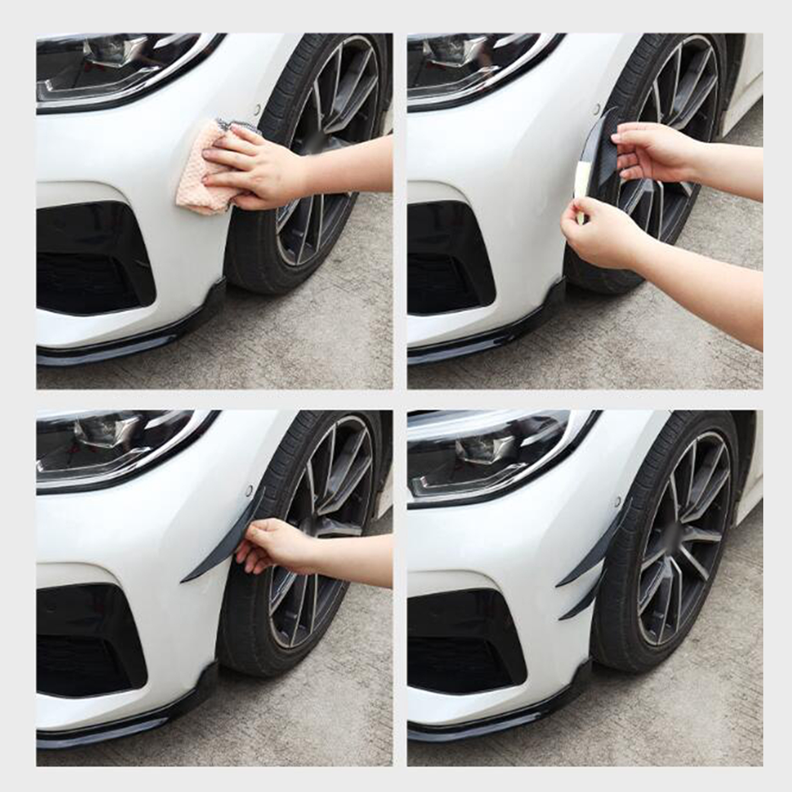 4Pcs Car Spoiler Canards Set S - đánh giá và giá Diffusion Material Roll