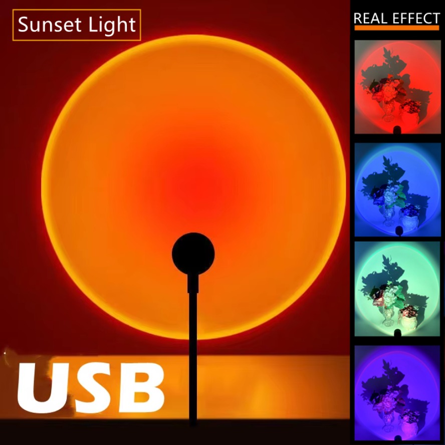Led 5V Colorful USB Sunset Lam - đánh giá và giá Photography Lighting Mood