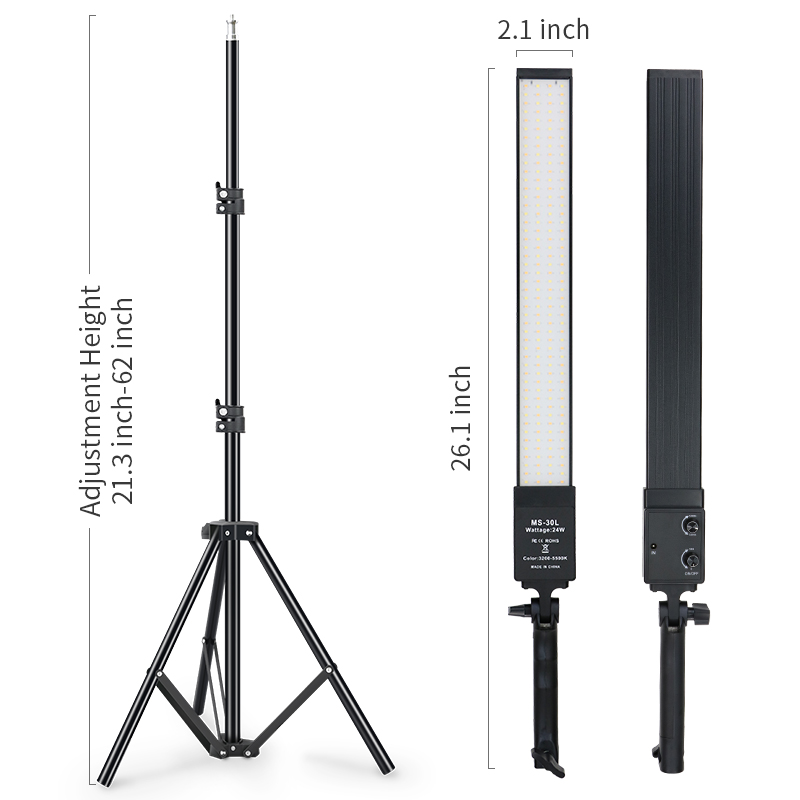 40CM LED Light Photography Stu - đánh giá và giá Photography Video Lighting Kit With Adjustable Tripod Stand