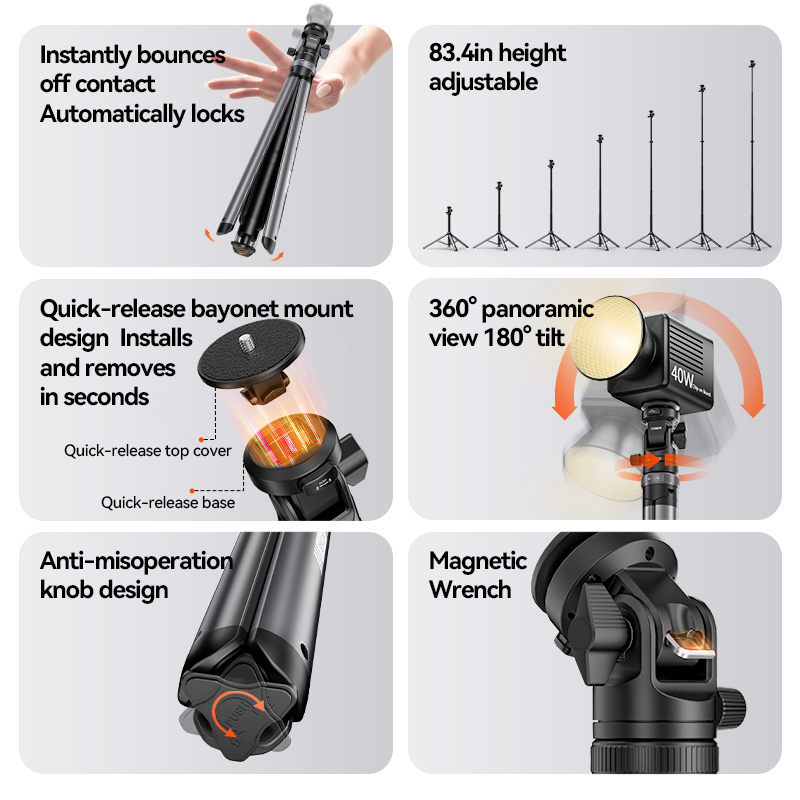 COMAN MT68 One Click Pop up Qu - đánh giá và giá Photography Video Lighting Kit With Adjustable Tripod Stand