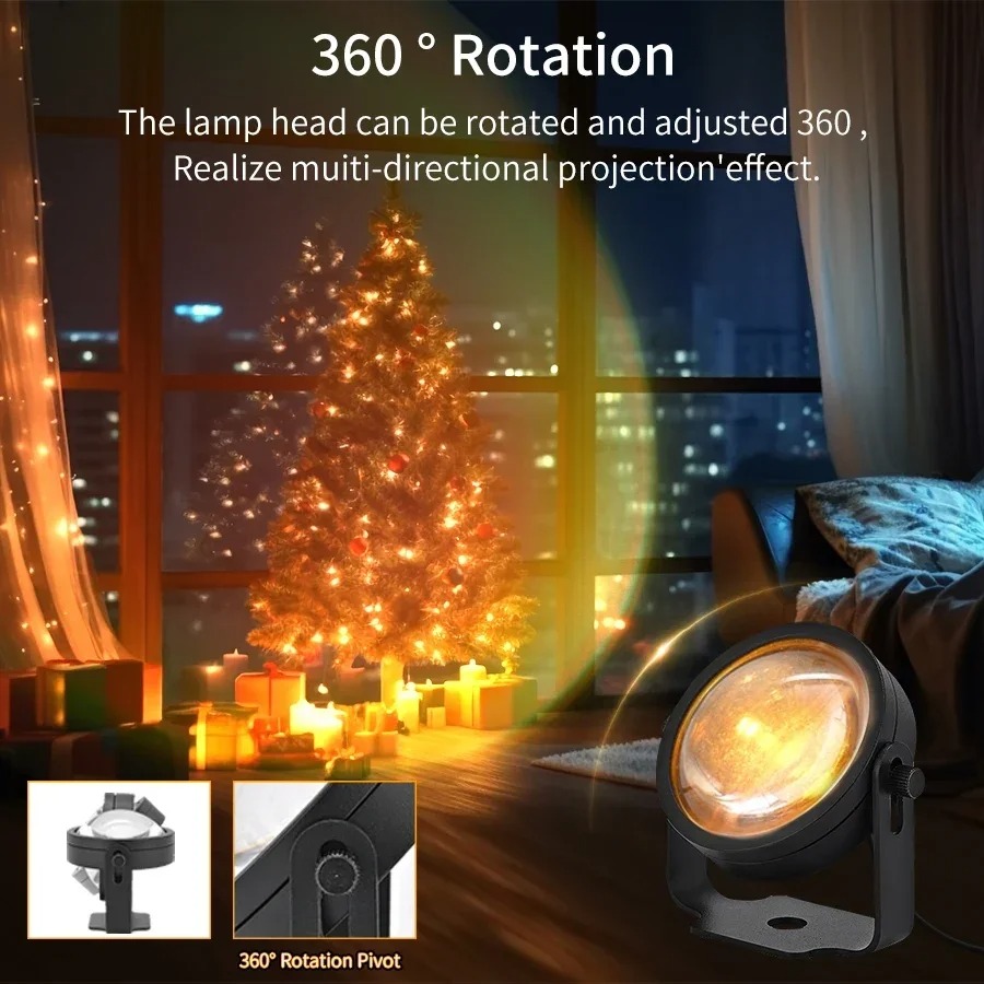 Smart LED Sunset Projector Lam - đánh giá và giá Photography Lighting Diy