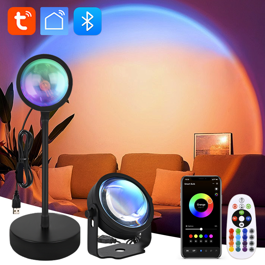Smart LED Sunset Projector Lam - đánh giá và giá Photography Lighting Diy