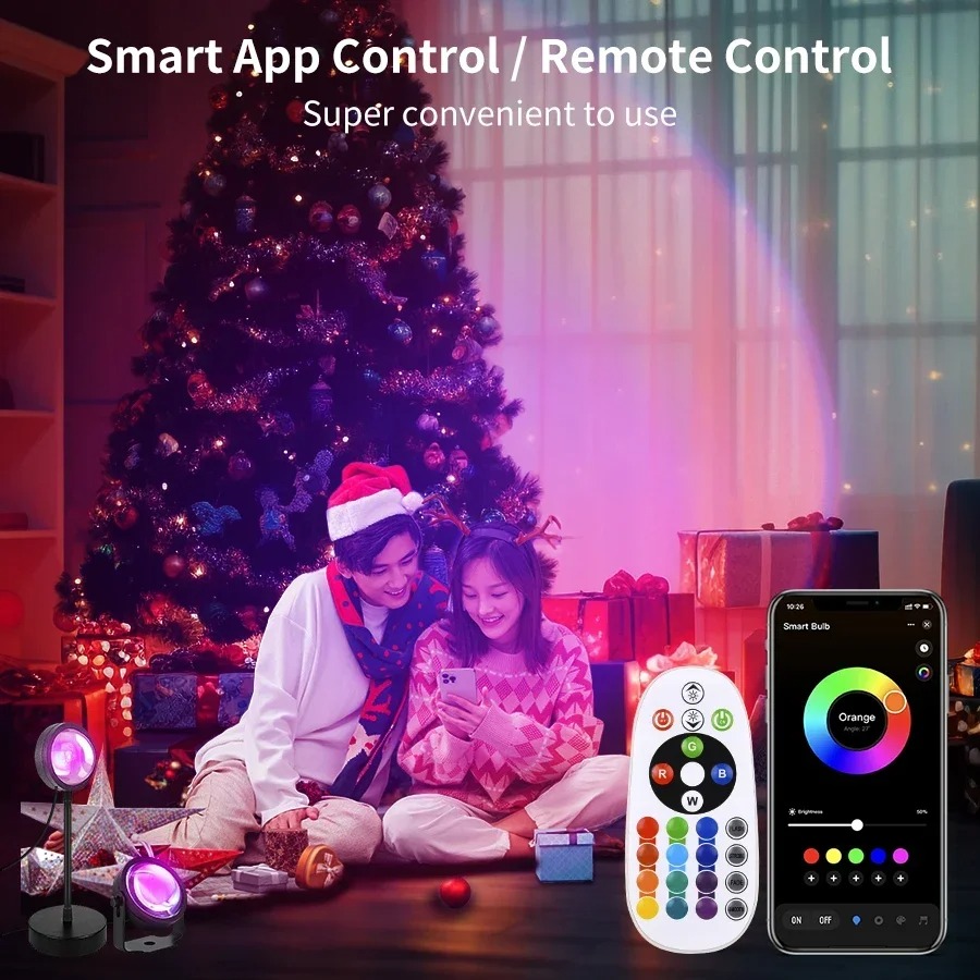 Smart LED Sunset Projector Lam - đánh giá và giá Photography Lighting Diy